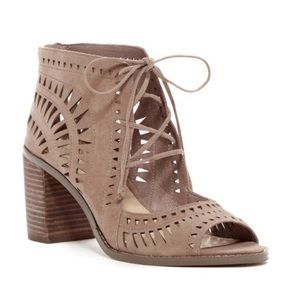Great condition Vince Camuto Tarita Cut Out Lace Up Heels